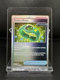Techno Radar Holo 130/131 Prismatic Evolutions Poke Ball Pattern Pokemon Card - Image 1