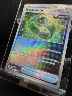 Techno Radar Holo 130/131 Prismatic Evolutions Poke Ball Pattern Pokemon Card - Image 3