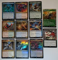 MTG Spider-Man Rare 11 Card lot, 2 Foil, 1 Borderless, 1 Extended Art All NM - Image 4