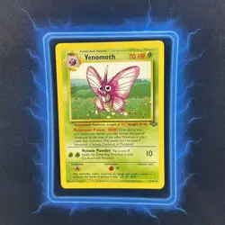⭐ Venomoth 29/64 ⭐Original Non Holo Rare Jungle Set Pokemon Card WOTC 1999 TCG - Image 2