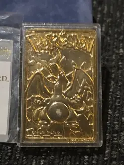 Vintage Pokemon 1999 Charizard 23K Gold Plated Card W/ Authenticity Nintendo - Image 2