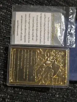 Vintage Pokemon 1999 Charizard 23K Gold Plated Card W/ Authenticity Nintendo - Image 5