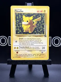 Pokemon Pikachu Black Star #1 League Promo Card 1999 WOTC Regular MP - Image 2