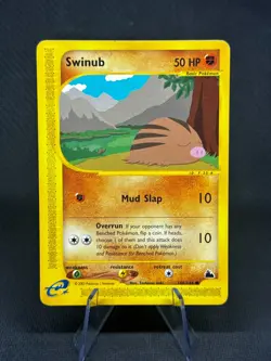 Pokemon Card TCG - Swinub 108/144 LP Skyridge Common NON-HOLO E-READER VINTAGE - Image 1