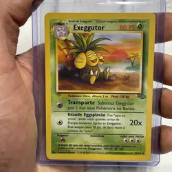 Exeggutor 35/64 Uncommon WoTC Vintage Jungle Set Pokemon Card N/MT Portuguese - Image 1