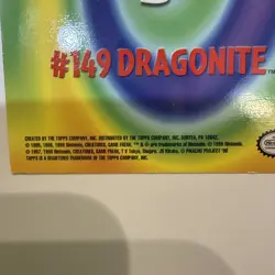 Pokemon Movie Card Dragonite #149 E12 of 12 | Topps 1999 Holographic Near Mint - Image 3