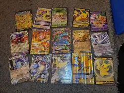 Pokemon Cards - XY Jumbo Charizard, Blastoise, Venusaur, Pikachu XY121-XY124 - Image 1