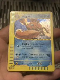 Pokemon Card Kingler 15/165 Rare Holo Expedition Set Base- LP+ - Image 2