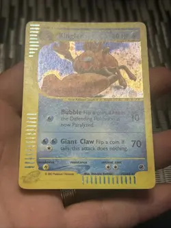 Pokemon Card Kingler 15/165 Rare Holo Expedition Set Base- LP+ - Image 3