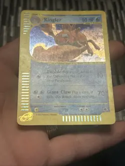Pokemon Card Kingler 15/165 Rare Holo Expedition Set Base- LP+ - Image 4