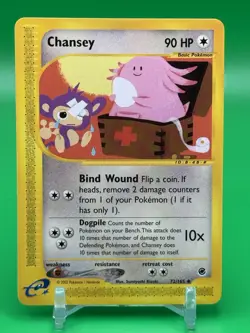 Pokemon Card - Chansey Expedition 72/165 Uncommon NM Near Mint Vintage L4 - Image 1