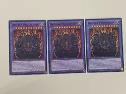 Yugioh - Despian Proskenion x 3 - 1st Edition LP - Plus Free Holographic Card - Image 1