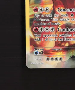 Volcanion XY185 XY Full Art Black Star Promo Holo Pokemon Card LP - Image 5