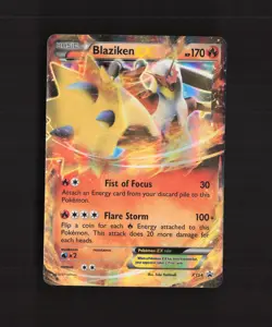Blaziken EX XY54 XY Black Star Promo Holo Pokemon Card DMG - Image 1