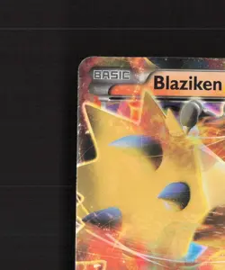 Blaziken EX XY54 XY Black Star Promo Holo Pokemon Card DMG - Image 3
