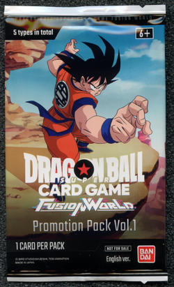 Dragon Ball Super Card Game Fusion World Promotion Pack Vol 1 English Bandai - Image 1