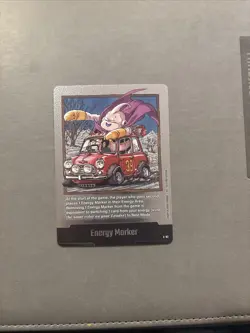 Energy Marker E-87 Silver Majin Buu Manga Booster 02 Dragon Ball Card English - Image 1
