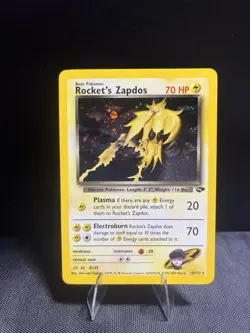 Rocket’s Zapdos Holo 15/132 Pokemon Card Gym Challenge - Image 1
