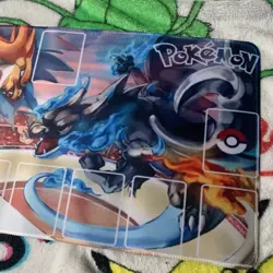 Charizard Rubber Playmat Play Mat For Tcg Beginners Card Outlines Zones Pokemon - Image 3