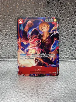 One Piece Sanji OP 01 Alternate Art Mini Japanese Perforated Card Non- Holo - Image 1