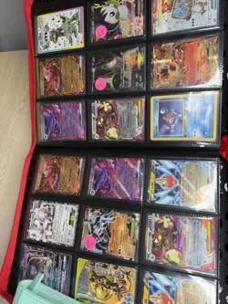 Ultra Pro Pokemon TCG Charizard 9 Pocket Leather Binder Red 360 Card Capacity 🔥 - Image 1