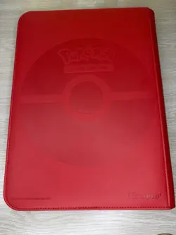 Ultra Pro Pokemon TCG Charizard 9 Pocket Leather Binder Red 360 Card Capacity 🔥 - Image 4
