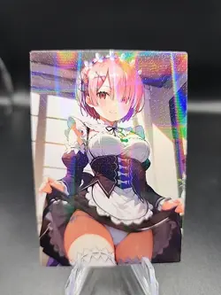 Ram Re Zero Anime Waifu Card Doujin ACG Goddess Holo - Image 2