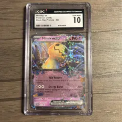 Mimikyu ex CGC 10 Gem Mint Black Star Promo 004 Pokemon Card 2023 Holo - Image 1