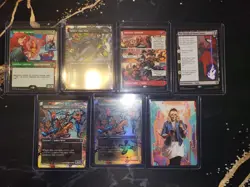 Magic The Gathering: Marvel Spider-Man TCG Foil Card Lot - Image 1
