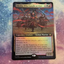 Alesha, Who Laughs at Fate (FOIL) x1 - MTG Foundations FDN #476 - Image 1