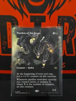 Mtg. Warden of the Grove. Foil Borderless. Tarkir: Dragonstorm. Pack Fresh - Image 1