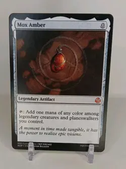 Custom Game Card-Mox Amber-LP Condition - Image 1