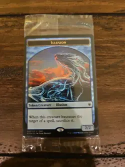 MTG Magic The Gathering Foil Illusion Token FNM Sealed Promo Pack Of 4 - Image 1