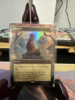 MTG Silence (Rainbow Foil) (2300) | NM Foil | Secret Lair Avatar {SLD} - Image 1