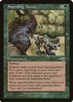 1 x Saproling Burst - Nemesis - LP - MTG - EOF - Image 1