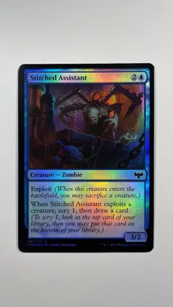 MTG Innistrad Crimson Vow Stitched Assistant Foil 081/277 Magic the Gathering - Image 1