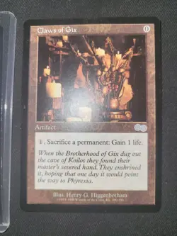 Claws of Gix Urza's Saga Magic MTG EX/LP - Image 1