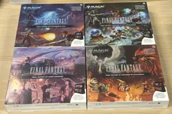 Magic The Gathering MTG Final Fantasy Holiday Scene Box Set Bundle 4 Boxes NEW - Image 1