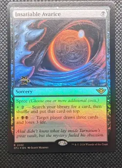 MTG Insatiable Avarice Promo Pack: Outlaws of Thunder Junction 91 Foil Promo - Image 1