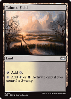 Tainted Field [Duskmourn: House of Horror Commander] Magic MTG - Image 1