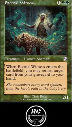 Eternal Witness Retro Timshifted MTG NM TSR Rare Shaman Fast Tracked Shipping - Image 1