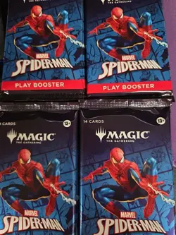 Magic The Gathering Spider-Man play booster pack Lot Of 31 - Image 1