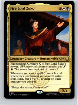 Magic the Gathering Fire Lord Zuko Avatar: The Last Airbender MTG Free Shipping - Image 1
