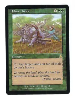 Plow Under - Urza's Destiny - Magic The Gathering NM/M (Never Played) - Image 1