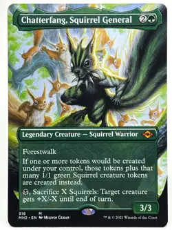 Chatterfang, Squirrel General NM/M* BORDERLESS Modern Horizons 2 316 -UnltdCards - Image 1