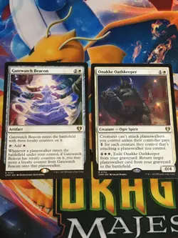 C5243 MAGIC MTG COMMANDER MASTERS GATEWATCH BEACON ONAKKE OATHKEEPER NM RARE - Image 1