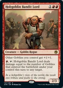 MTG MAGIC - HOBGOBLIN SIGNORE DEI BANDITI - AFR - MINT - ITA - - Image 1