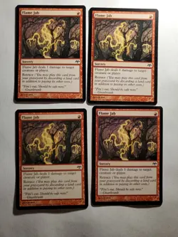 MtG Flame Jab NM/LP x4 - Eventide - Image 1
