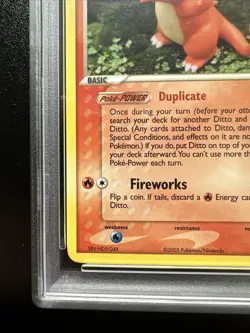 2005 Pokemon EX Ditto Charmander Delta Species 61/113 PSA 9 MINT - Image 4