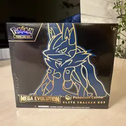 Pokemon Mega Evolution Pokemon Center Exclusive Lucario ETB FACTORY SEALED - Image 1